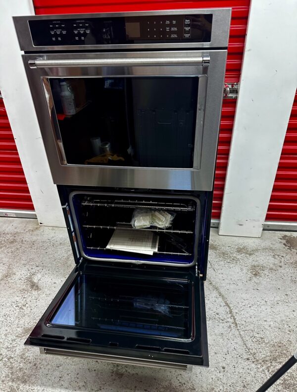 KitchenAid 30-in Double Electric Wall Oven Single-fan European Element Self-cleaning Stainless Steel - Image 12