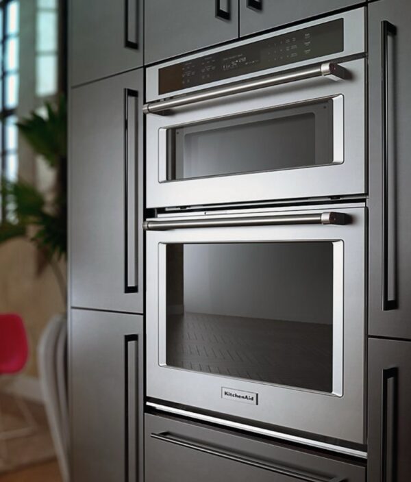 KitchenAid 30-in Self-cleaning Convection Microwave Wall Oven Combo (Stainless Steel) - Image 3