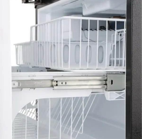KitchenAid 20-cu ft Counter-depth French Door Refrigerator with Ice Maker (Black Stainless Steel) - Image 9