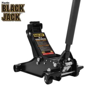 Black Jack - 4 Ton Heavy Duty Garage Jack, Dual Pump, Black, T84009W