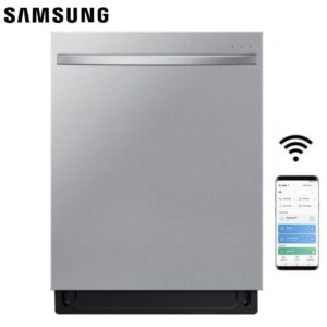 Samsung AutoRelease 24-in Top Control Smart Built-In Dishwasher With Third Rack (Stainless steel)