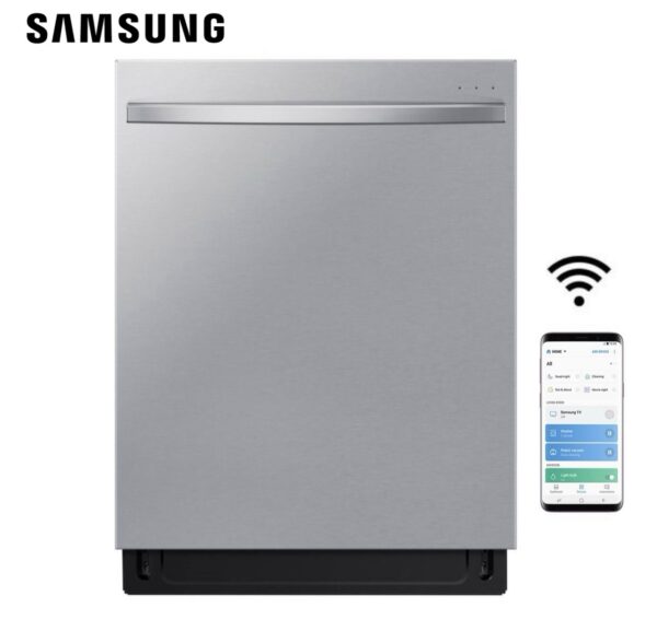 Samsung AutoRelease 24-in Top Control Smart Built-In Dishwasher With Third Rack (Stainless steel)