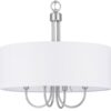 Progress Lighting Evanna 4-Light Brushed Nickel Transitional Dry rated Chandelier - Image 2