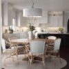 Progress Lighting Evanna 4-Light Brushed Nickel Transitional Dry rated Chandelier - Image 3