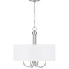 Progress Lighting Evanna 4-Light Brushed Nickel Transitional Dry rated Chandelier