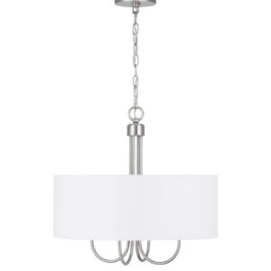 Progress Lighting Evanna 4-Light Brushed Nickel Transitional Dry rated Chandelier