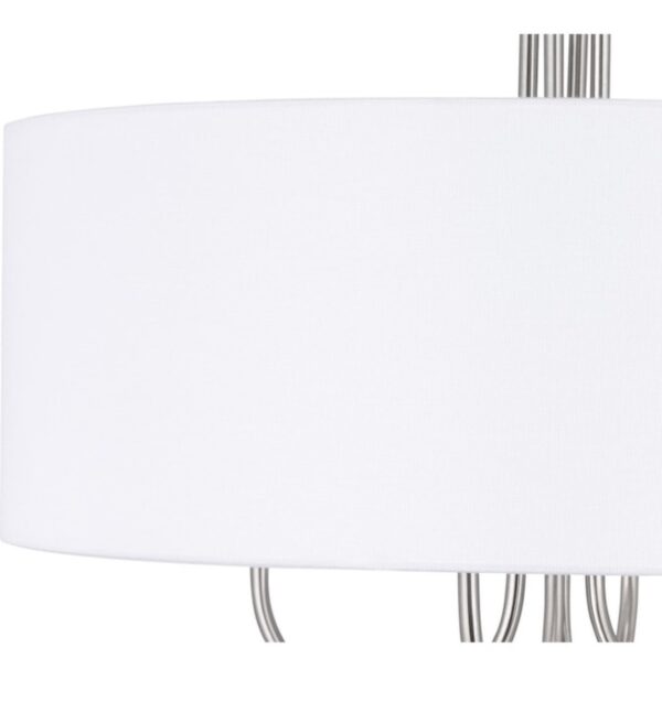 Progress Lighting Evanna 4-Light Brushed Nickel Transitional Dry rated Chandelier - Image 6