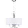 Progress Lighting Evanna 4-Light Brushed Nickel Transitional Dry rated Chandelier - Image 8
