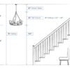 Progress Lighting Evanna 4-Light Brushed Nickel Transitional Dry rated Chandelier - Image 11