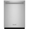 KitchenAid FREEFLEX With Third Rack Top Control 24-in Built-In Dishwasher  (Stainless Steel)