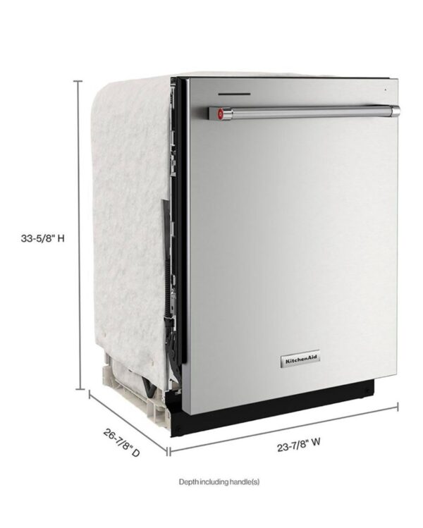 KitchenAid FREEFLEX With Third Rack Top Control 24-in Built-In Dishwasher  (Stainless Steel) - Image 3