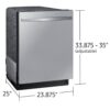 Samsung AutoRelease 24-in Top Control Smart Built-In Dishwasher With Third Rack (Stainless steel) - Image 2