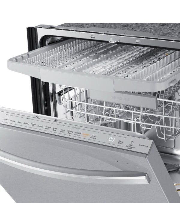 Samsung AutoRelease 24-in Top Control Smart Built-In Dishwasher With Third Rack (Stainless steel) - Image 4