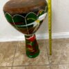 World traveler collection Vintage Tunisie Ceramic Darbuka Hand Made and painted with goatskin head - Image 7