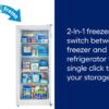 Midea 21-cu ft Garage Ready Frost-free Convertible Upright Freezer/Refrigerator (White) - Image 5