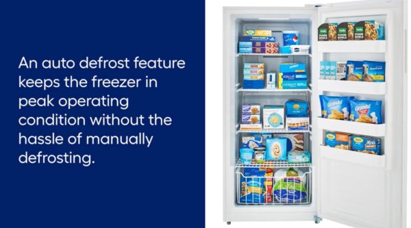 Midea 21-cu ft Garage Ready Frost-free Convertible Upright Freezer/Refrigerator (White) - Image 6