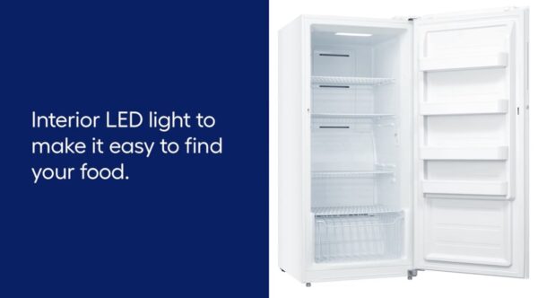 Midea 21-cu ft Garage Ready Frost-free Convertible Upright Freezer/Refrigerator (White) - Image 8