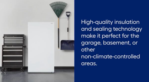 Midea 21-cu ft Garage Ready Frost-free Convertible Upright Freezer/Refrigerator (White) - Image 9