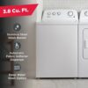Amana 3.8-cu ft High Efficiency Agitator Top-Load Washer (White) - Image 5