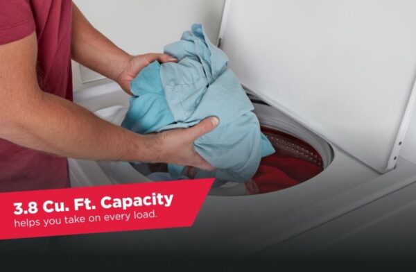 Amana 3.8-cu ft High Efficiency Agitator Top-Load Washer (White) - Image 9