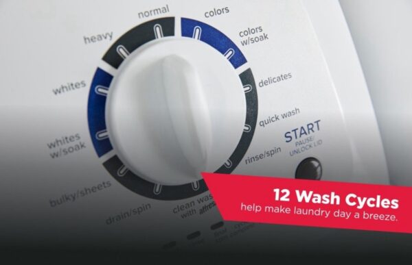 Amana 3.8-cu ft High Efficiency Agitator Top-Load Washer (White) - Image 10