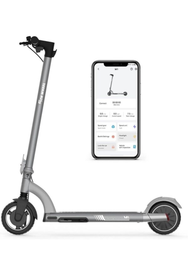 5TH WHEEL M1 Electric Scooter - 13.7 Miles Range & 15.5 MPH, 500W Peak Motor, 8" Inner-Support Tires