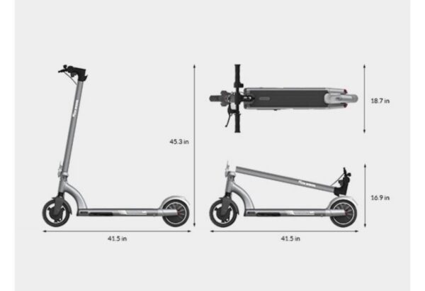 5TH WHEEL M1 Electric Scooter - 13.7 Miles Range & 15.5 MPH, 500W Peak Motor, 8" Inner-Support Tires - Image 7