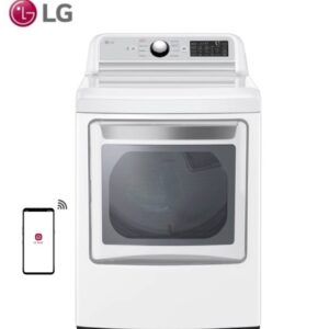 LG EasyLoad Smart Wi-Fi Enabled 7.3-cu ft Gas Dryer (White) ENERGY STAR