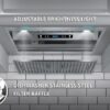 IKTCH 36 inch Built-in/Insert Range Hood 900 CFM, Ducted/Ductless Convertible Duct, Stainless Steel - Image 11