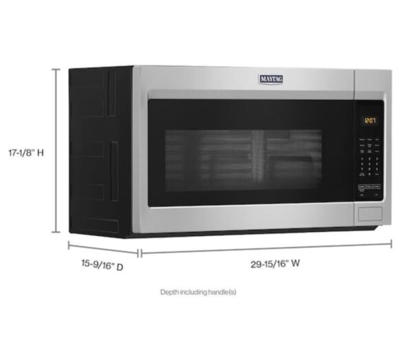 Maytag 1.7-cu ft 1000-Watt Over-the-Range Microwave (Fingerprint Resistant Stainless Steel) - Image 3