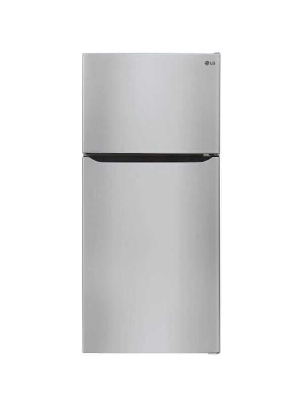 LG 24-cu ft Top-Freezer Refrigerator with Ice Maker (Printproof Stainless Steel) Garage Ready