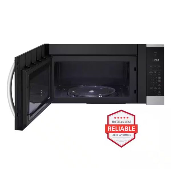 LG 1.8-cu ft 1000-Watt Smart Over-the-Range Microwave with Sensor Cooking Printproof Stainless Steel - Image 7