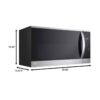 LG 1.8-cu ft 1000-Watt Smart Over-the-Range Microwave with Sensor Cooking Printproof Stainless Steel - Image 3