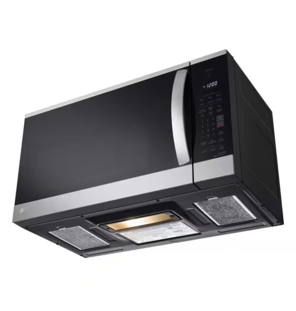 LG 1.8-cu ft 1000-Watt Smart Over-the-Range Microwave with Sensor Cooking Printproof Stainless Steel - Image 5
