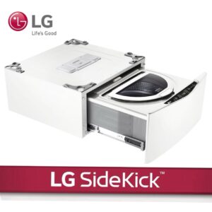 LG Sidekick 1-cu ft 27-in White Pedestal Washer