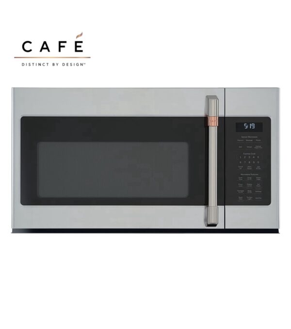 Cafe  1.9-cu ft 1000-Watt Over-the-Range Microwave with Sensor Cooking (Stainless Steel)