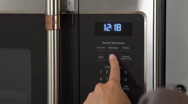 Cafe  1.9-cu ft 1000-Watt Over-the-Range Microwave with Sensor Cooking (Stainless Steel) - Image 8
