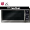 LG EasyClean 2-cu ft 1000-Watt Over-the-Range Microwave with Sensor Cooking (Black Stainless Steel)