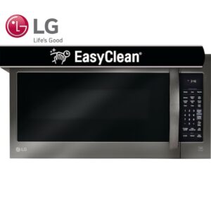 LG EasyClean 2-cu ft 1000-Watt Over-the-Range Microwave with Sensor Cooking (Black Stainless Steel)