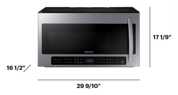 Samsung 2.1-cu ft 1000-Watt Over-the-Range Microwave with Sensor Cooking ( Stainless steel) - Image 2