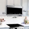 Danby 1.4-cu ft 1500-Watt Over-the-Range Microwave with Sensor Cooking (Stainless Steel) - Image 3