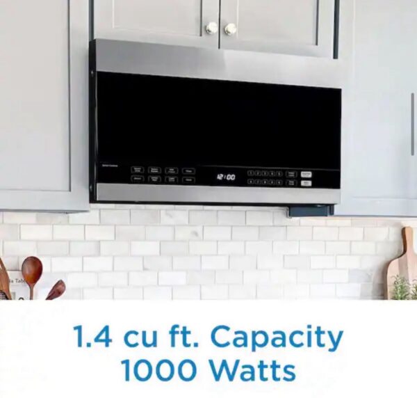Danby 1.4-cu ft 1500-Watt Over-the-Range Microwave with Sensor Cooking (Stainless Steel) - Image 5
