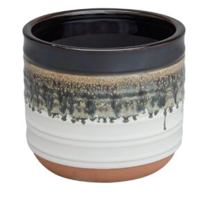 Better Homes & Gardens 12" Nikolaos Ceramic Planter, Multi Color