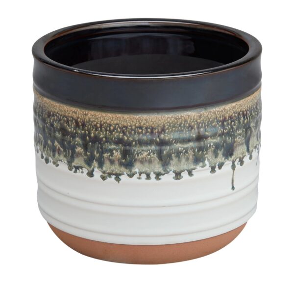 Better Homes & Gardens 12" Nikolaos Ceramic Planter, Multi Color