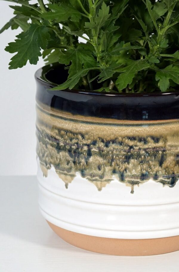 Better Homes & Gardens 12" Nikolaos Ceramic Planter, Multi Color - Image 3