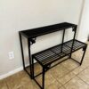 Style Selections 29-in H x 39-in W Black Indoor/Outdoor Rectangular Heavy Duty Steel Plant Stand - Image 3