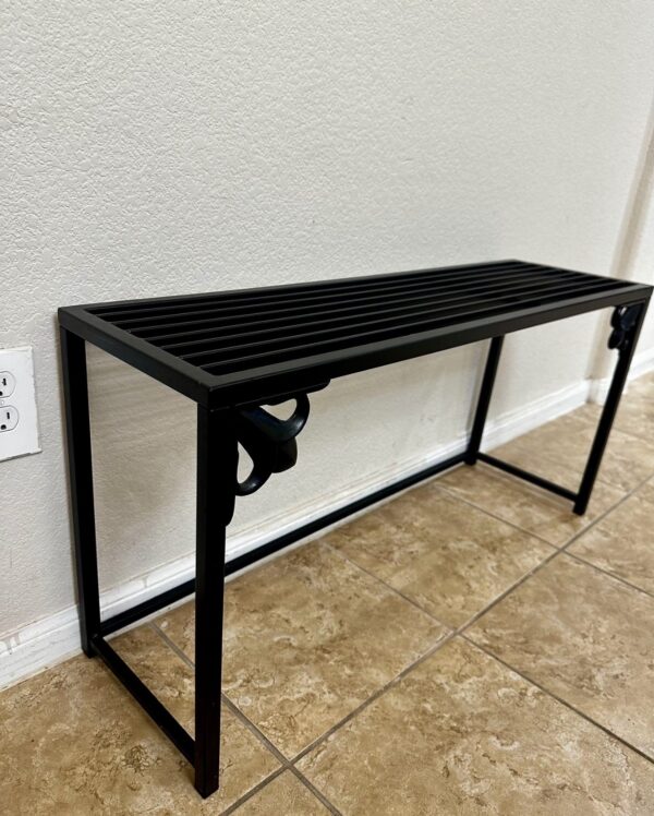 Style Selections 29-in H x 39-in W Black Indoor/Outdoor Rectangular Heavy Duty Steel Plant Stand - Image 12
