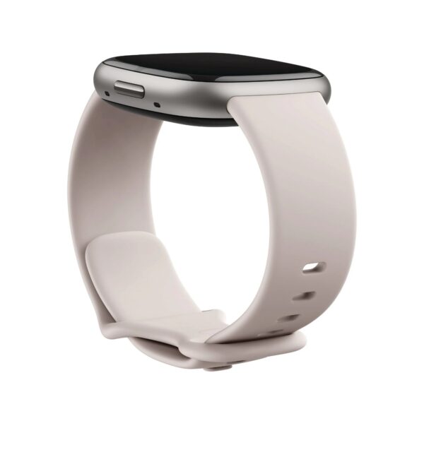 Fitbit Sense 2 Advanced Health and Fitness Smartwatch - Lunar White/Platinum Aluminum - Image 3