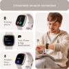 Fitbit Sense 2 Advanced Health and Fitness Smartwatch - Lunar White/Platinum Aluminum - Image 7