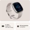 Fitbit Sense 2 Advanced Health and Fitness Smartwatch - Lunar White/Platinum Aluminum - Image 9